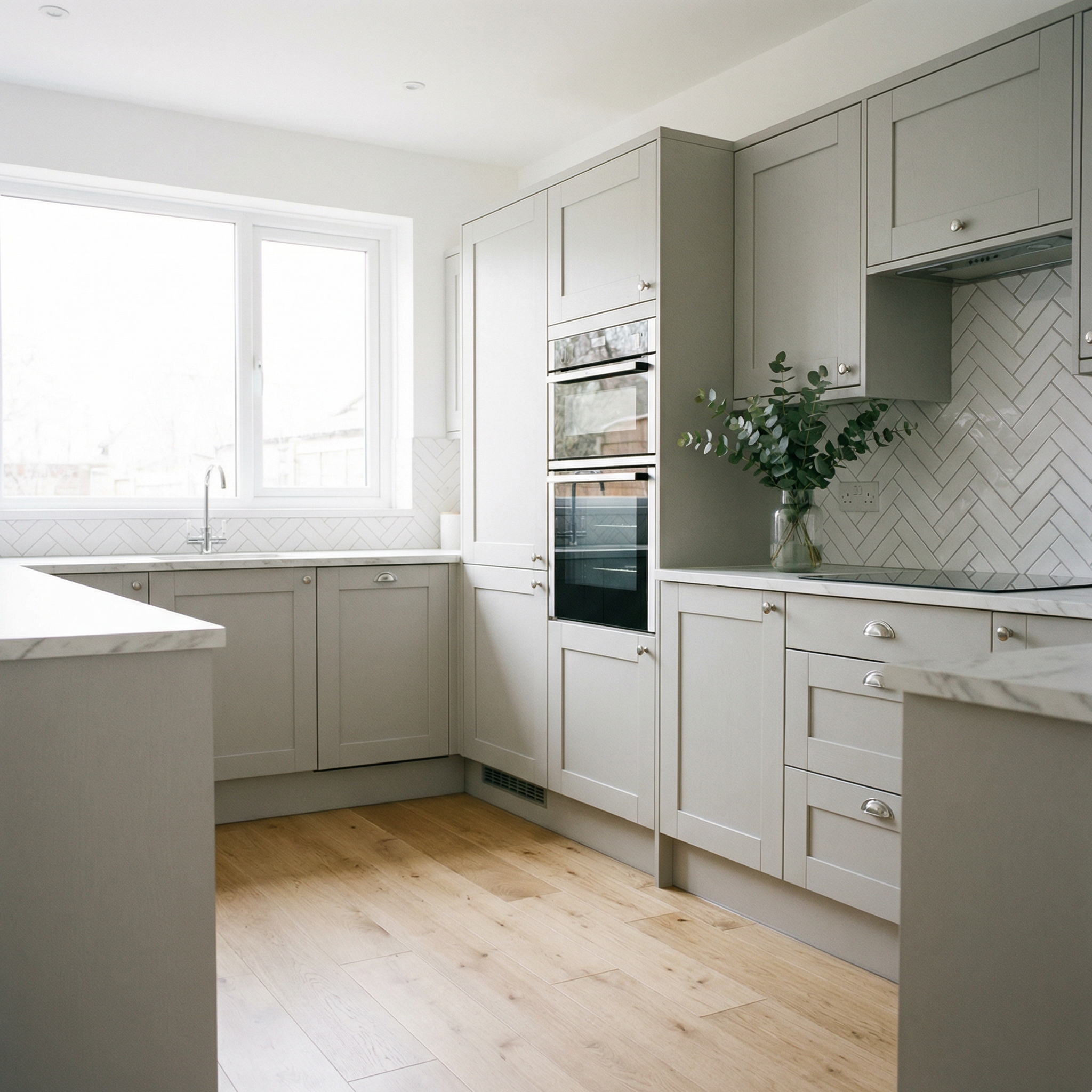 Modern grey kitchen transformation