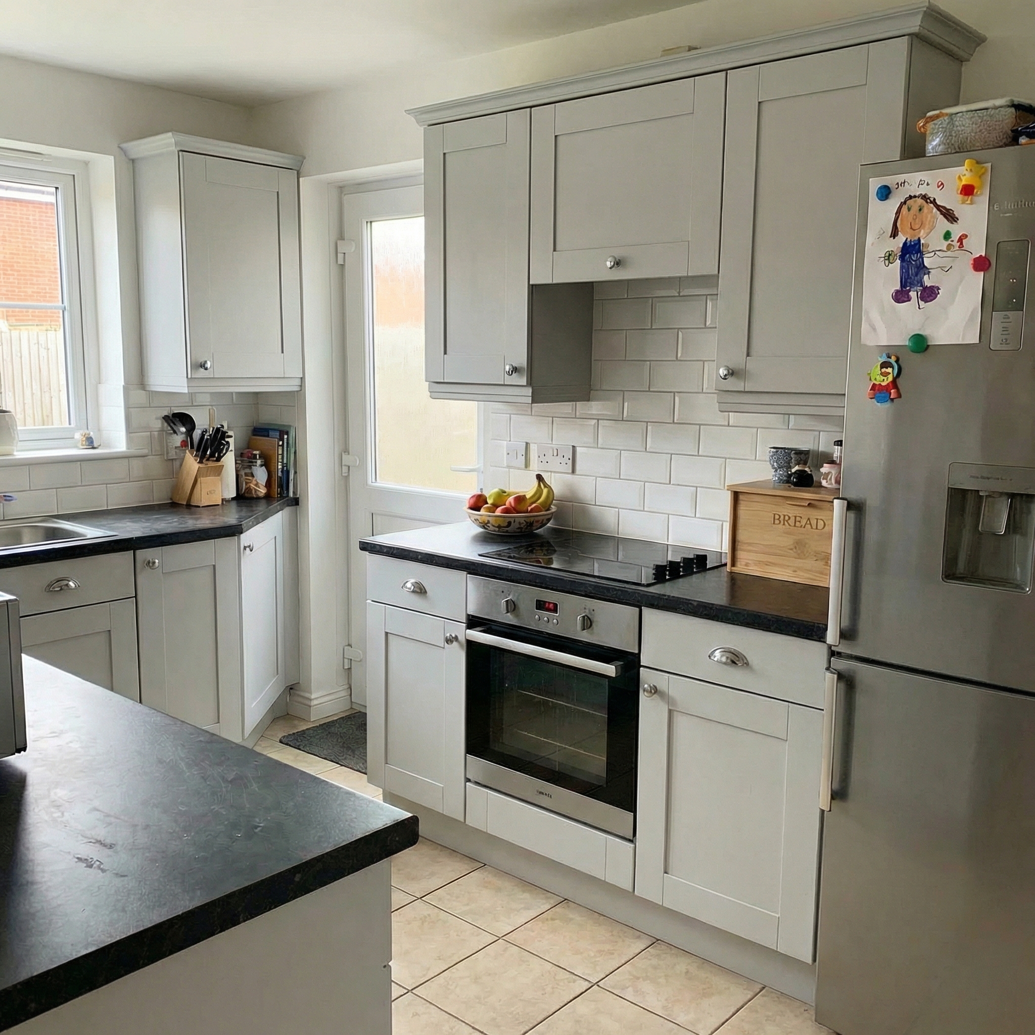 Grey kitchen transformation