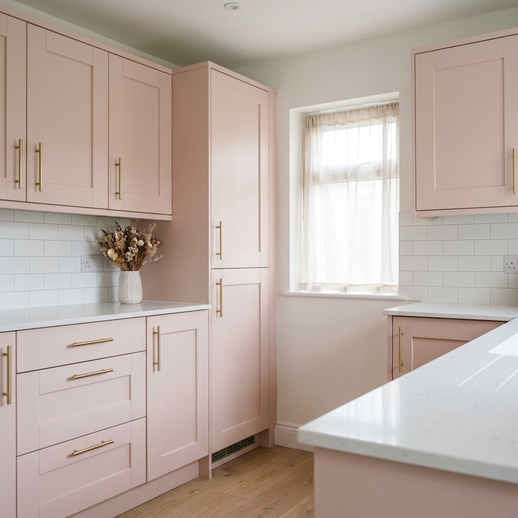 Pink kitchen transformation